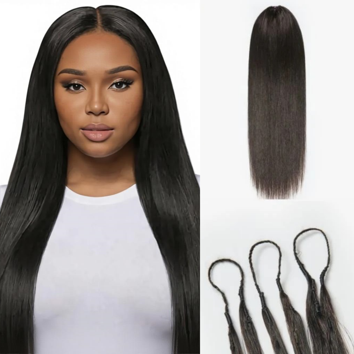 Crochet Braiding Hair - Straight Knots Crochet Braids Human Hair