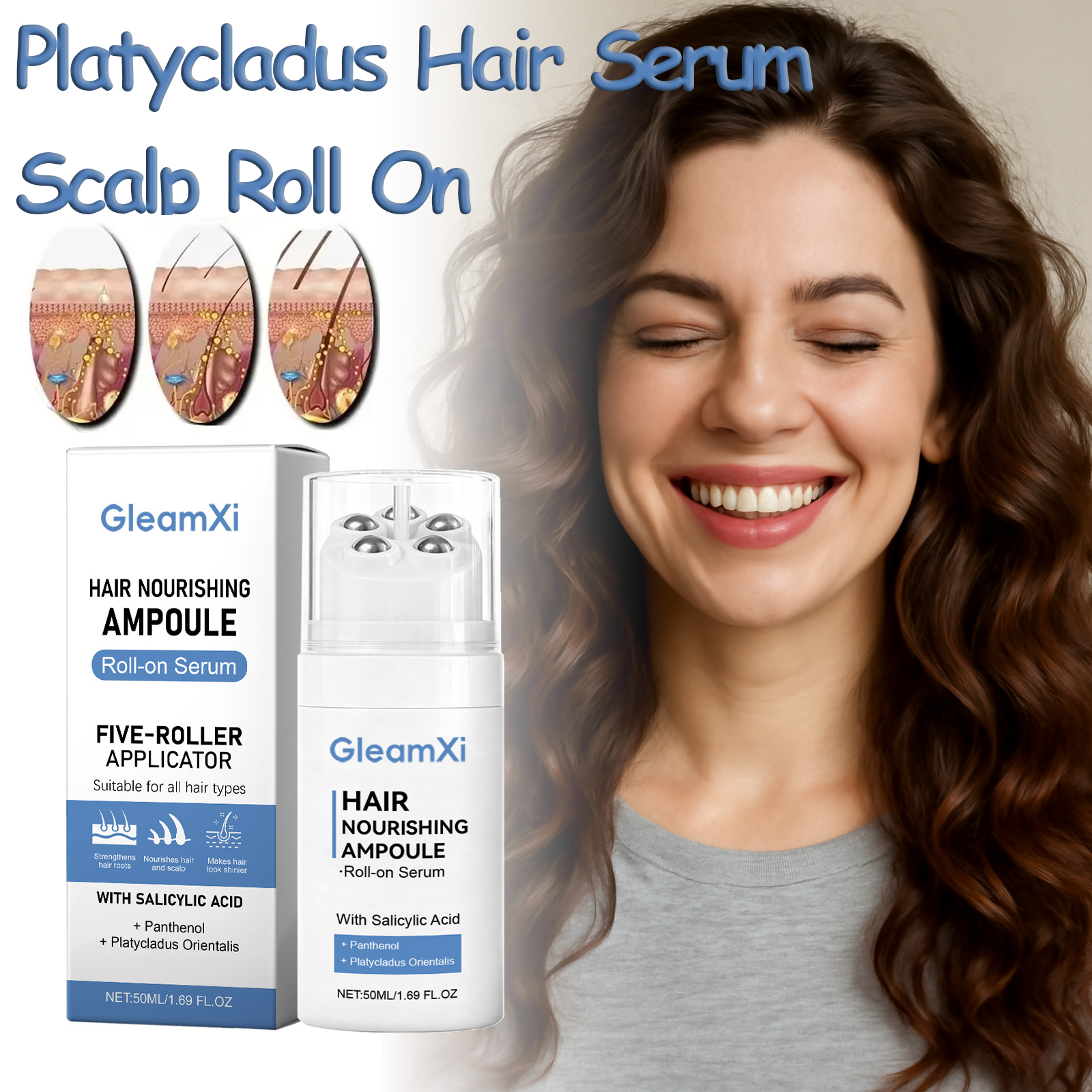 Hair Care Hair Serum - Platycladus Hair Nourishing Serum Roll-on Increase