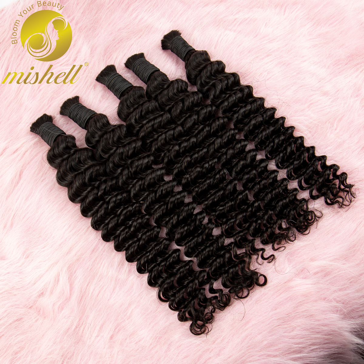 Crochet Braiding Hair - 100% Human Bulk Hair Bundles for
