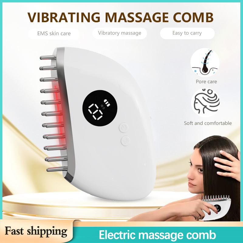 Hair Care Routine - Electric Hair Growth Comb Red Light