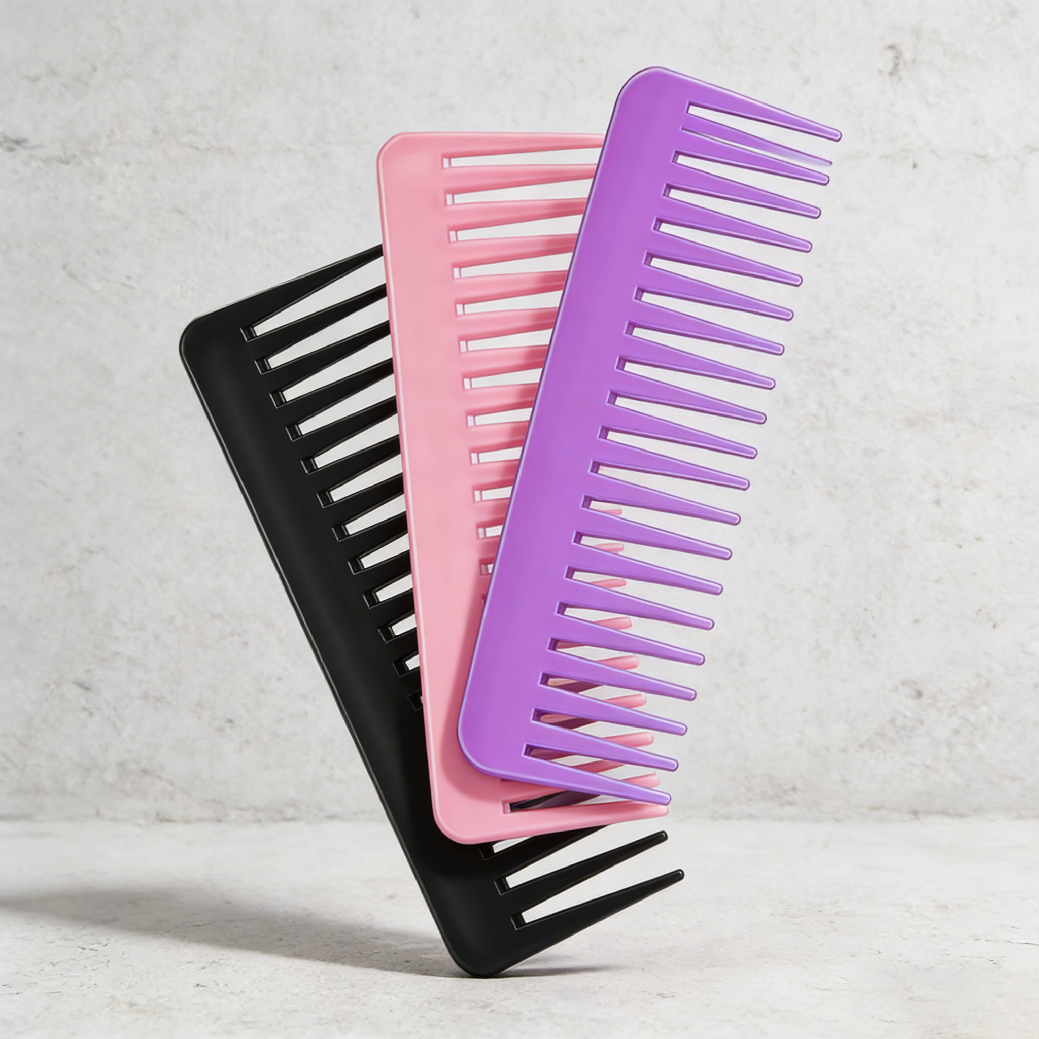 Detangling Wide Comb - Three piece wide toothed comb set,