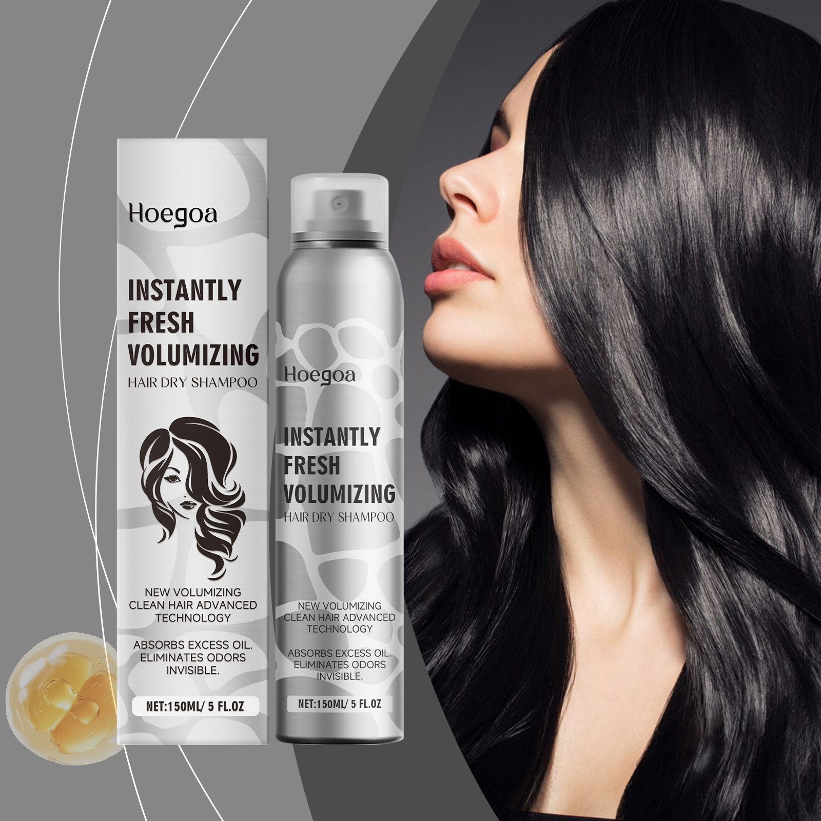 Hair Care Natural - Hair Dry Shampoo Volumizing Refreshing Oil