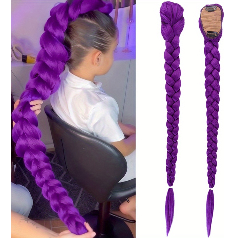 Braiding Hair Kanekalon - 26inch Anime Character Purple Long Hair