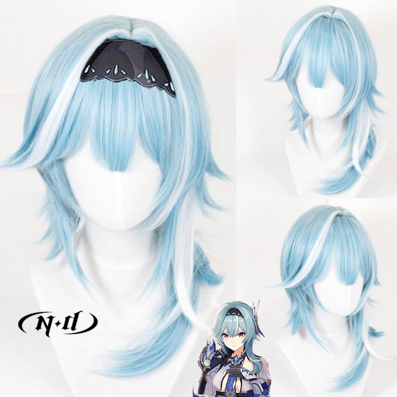 ND Eula Cosplay Wigs Hairpiece - Braiding Hair Kanekalon recension och pris