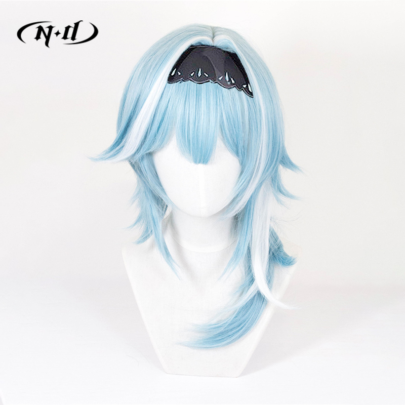 ND Eula Cosplay Wigs Hairpiece - Braiding Hair Kanekalon recension och pris
