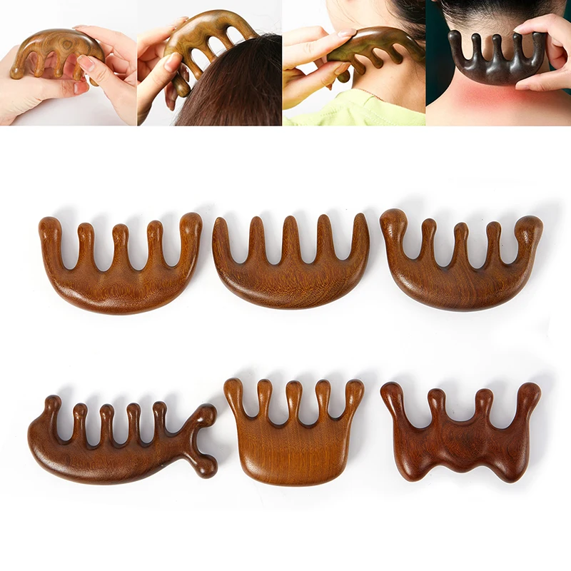Wood Therapy Massage Comb Head - Detangling Wide Comb recension och pris