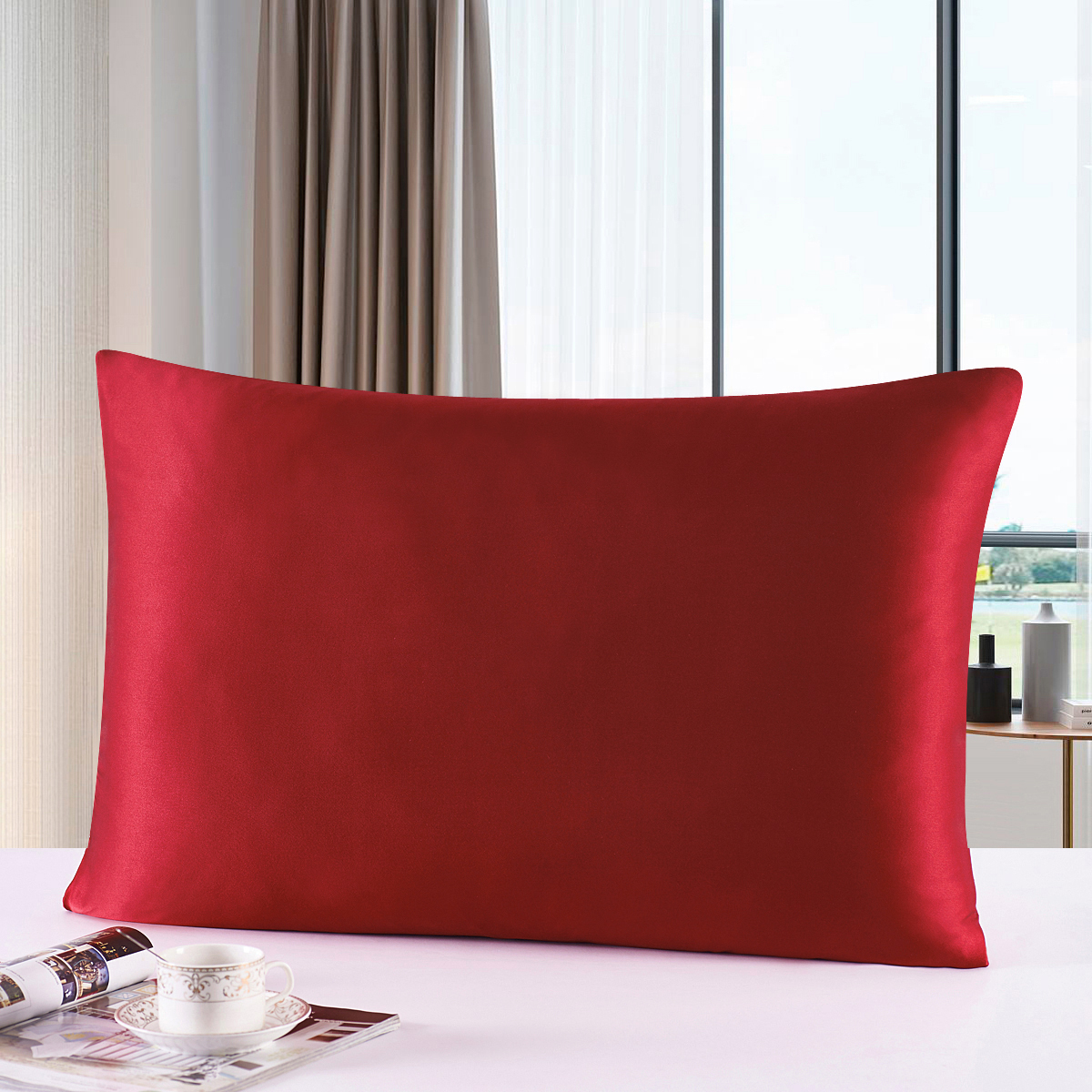 Silk Zipper Pillowcase 1pc 19m - Satin Pillowcase Silk recension och pris