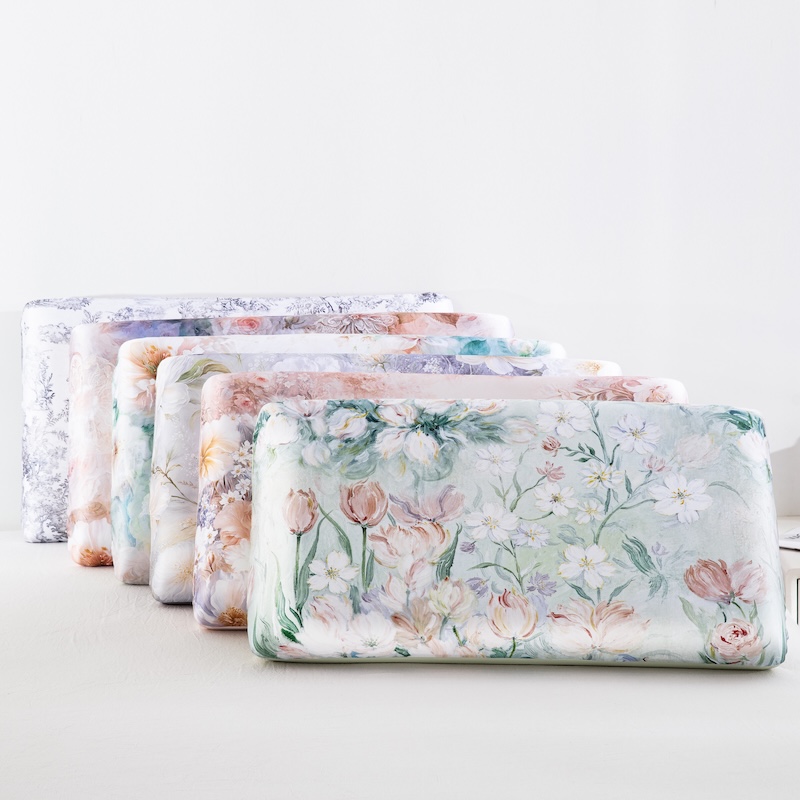 Floral Printed Cooling Pillowc - Satin Pillowcase Silk recension och pris