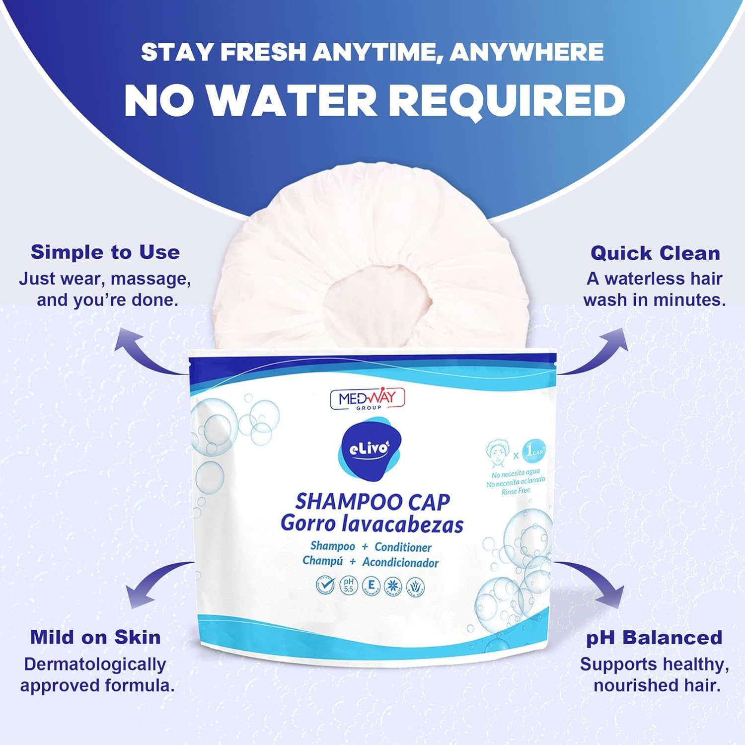 No Rinse Shampoo Cap 3 Pack -  - Hair Care Hospital recension och pris