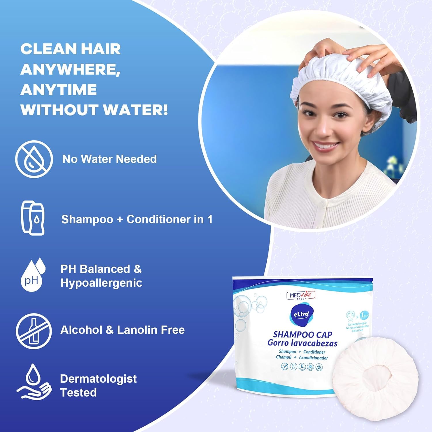 No Rinse Shampoo Cap 3 Pack -  - Hair Care Hospital recension och pris