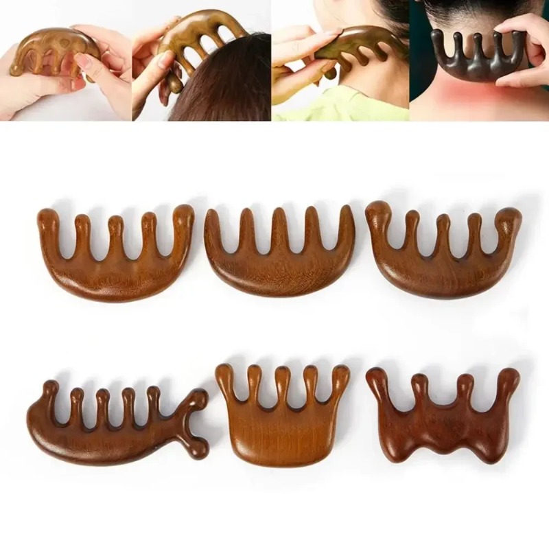 Gua Sha Massage Comb Wide Toot - Detangling Wide Comb recension och pris