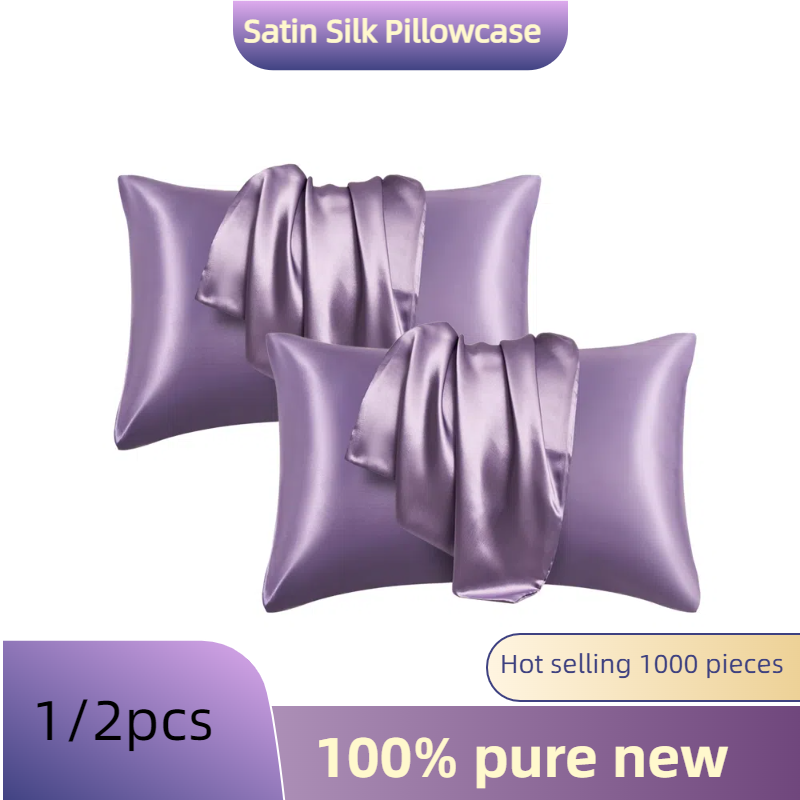 1/2pcs Satin Silk Pillowcase f - Satin Pillowcase Silk recension och pris