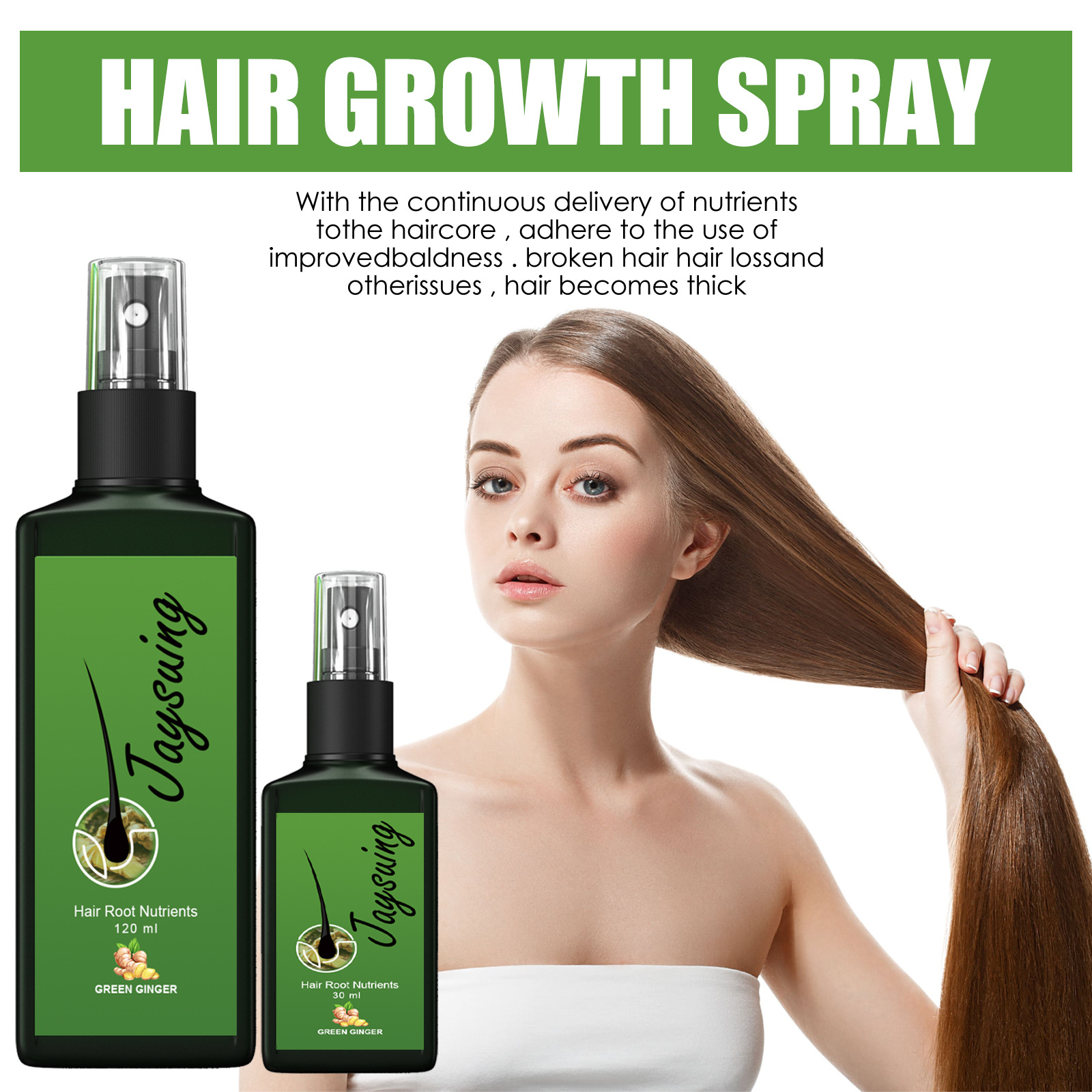 Fast Ginger Hair Growth Spray  - Hair Care Hair Serum recension och pris