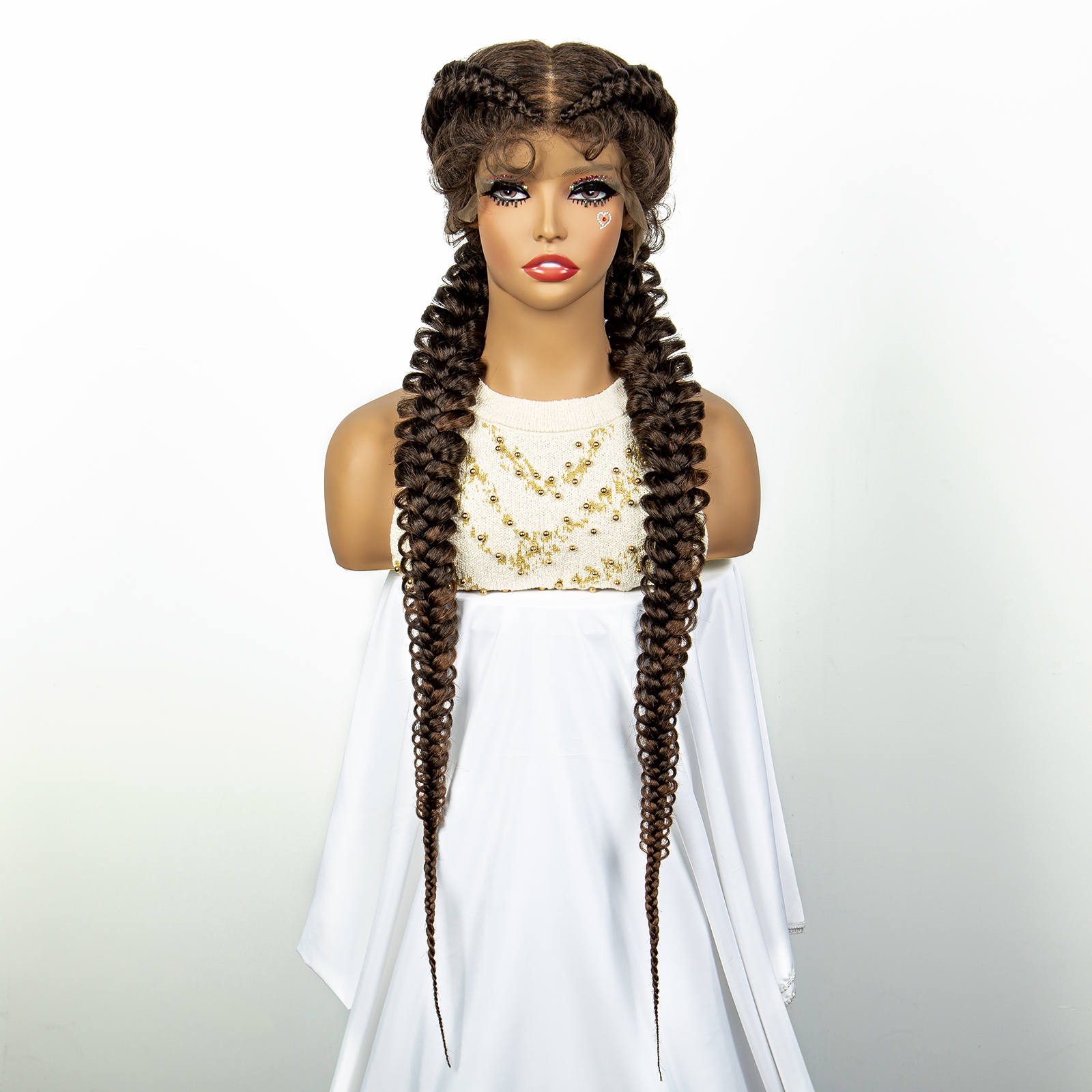 1B/30 Dark Brown Synthetic Lac - Braiding Hair Kanekalon recension och pris