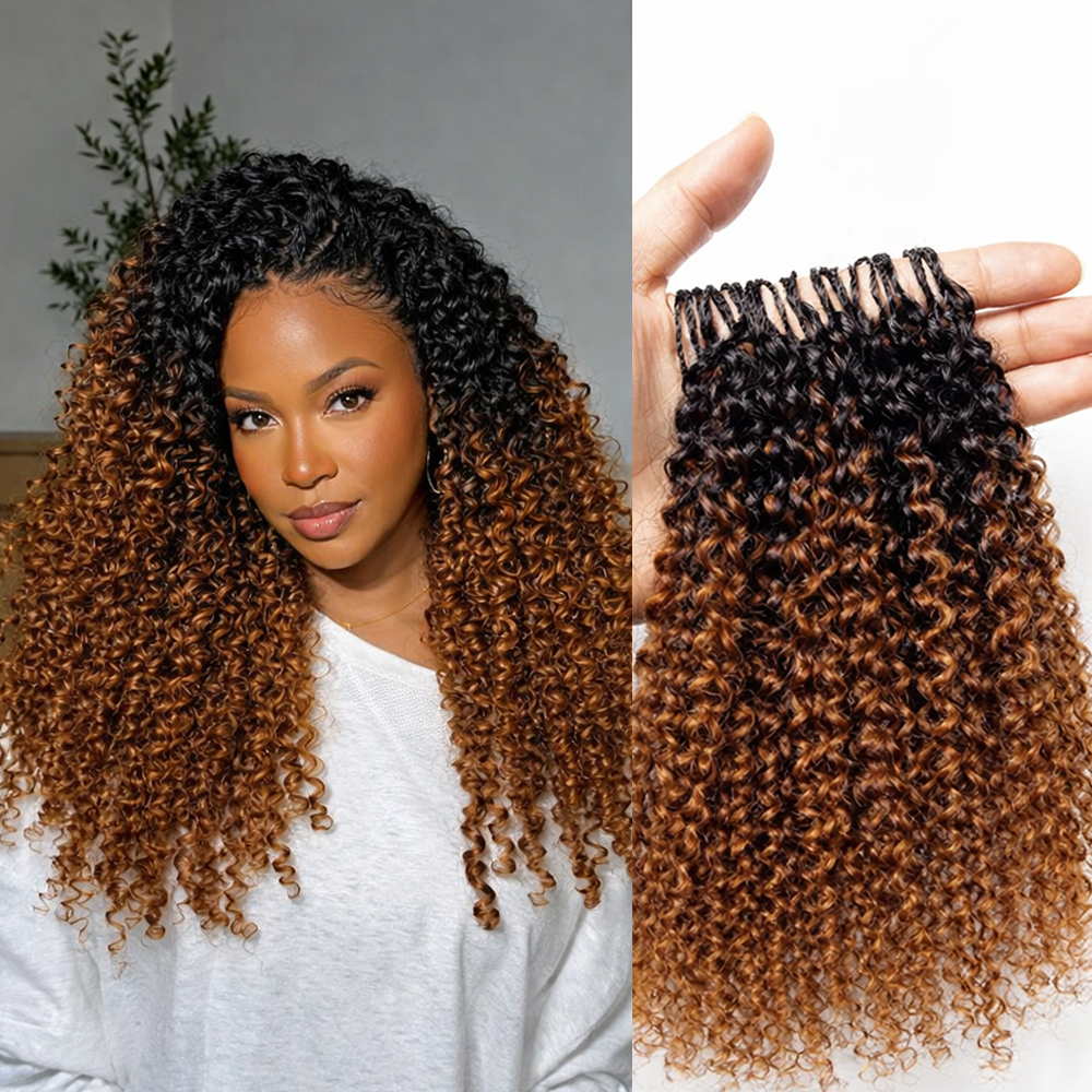 Kinky Curly Crochet Human Hair - Crochet Braiding Hair recension och pris