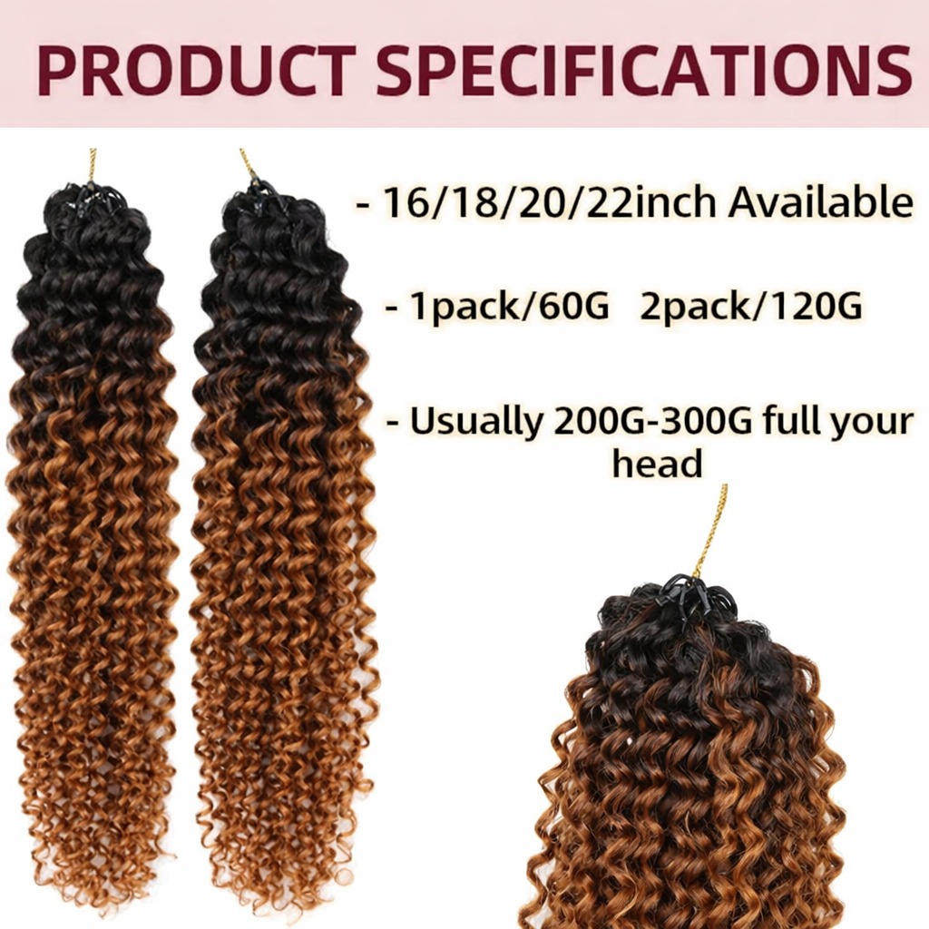 Kinky Curly Crochet Human Hair - Crochet Braiding Hair recension och pris