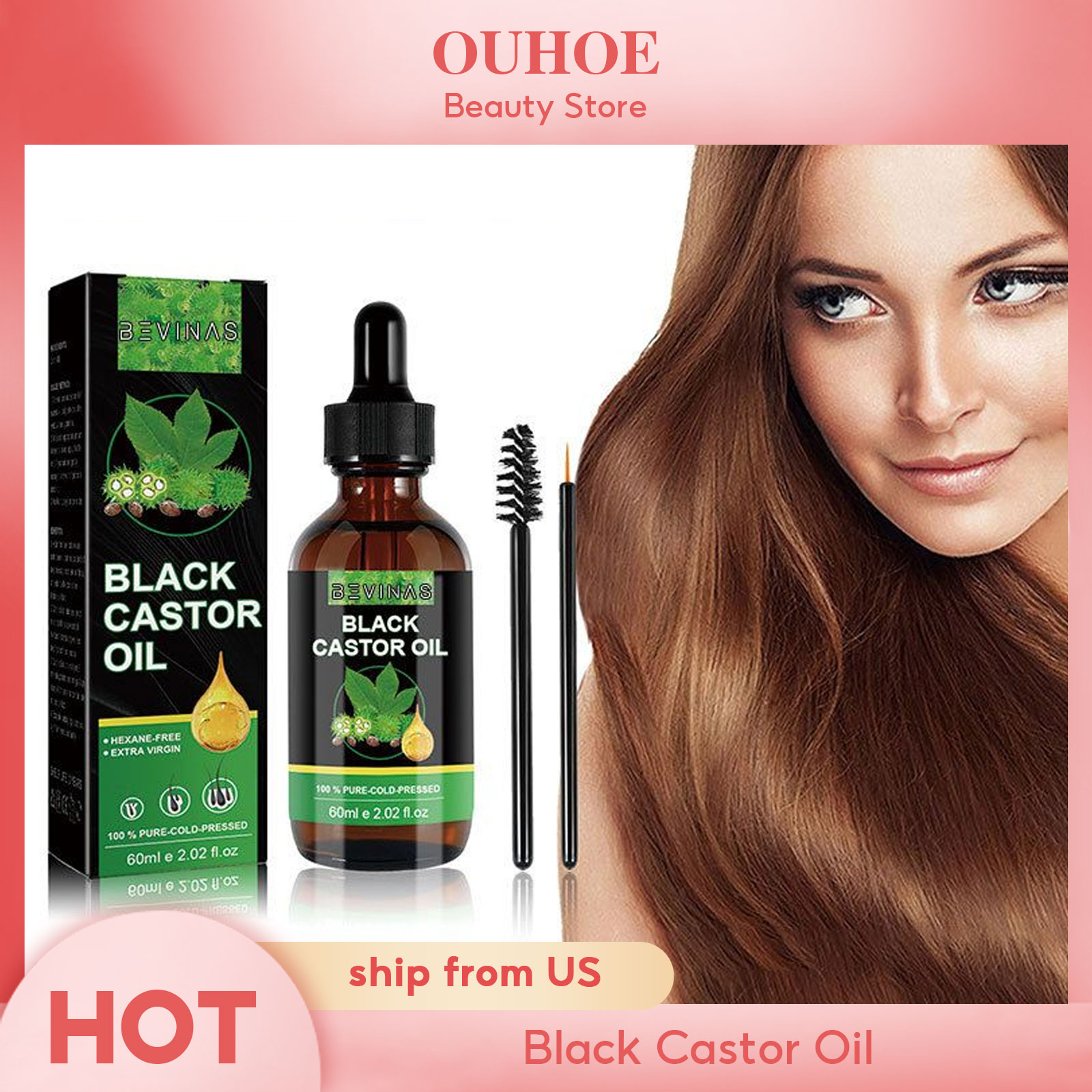 Black Castor Oil Nourishes Hai - Hair Care Hair Serum recension och pris