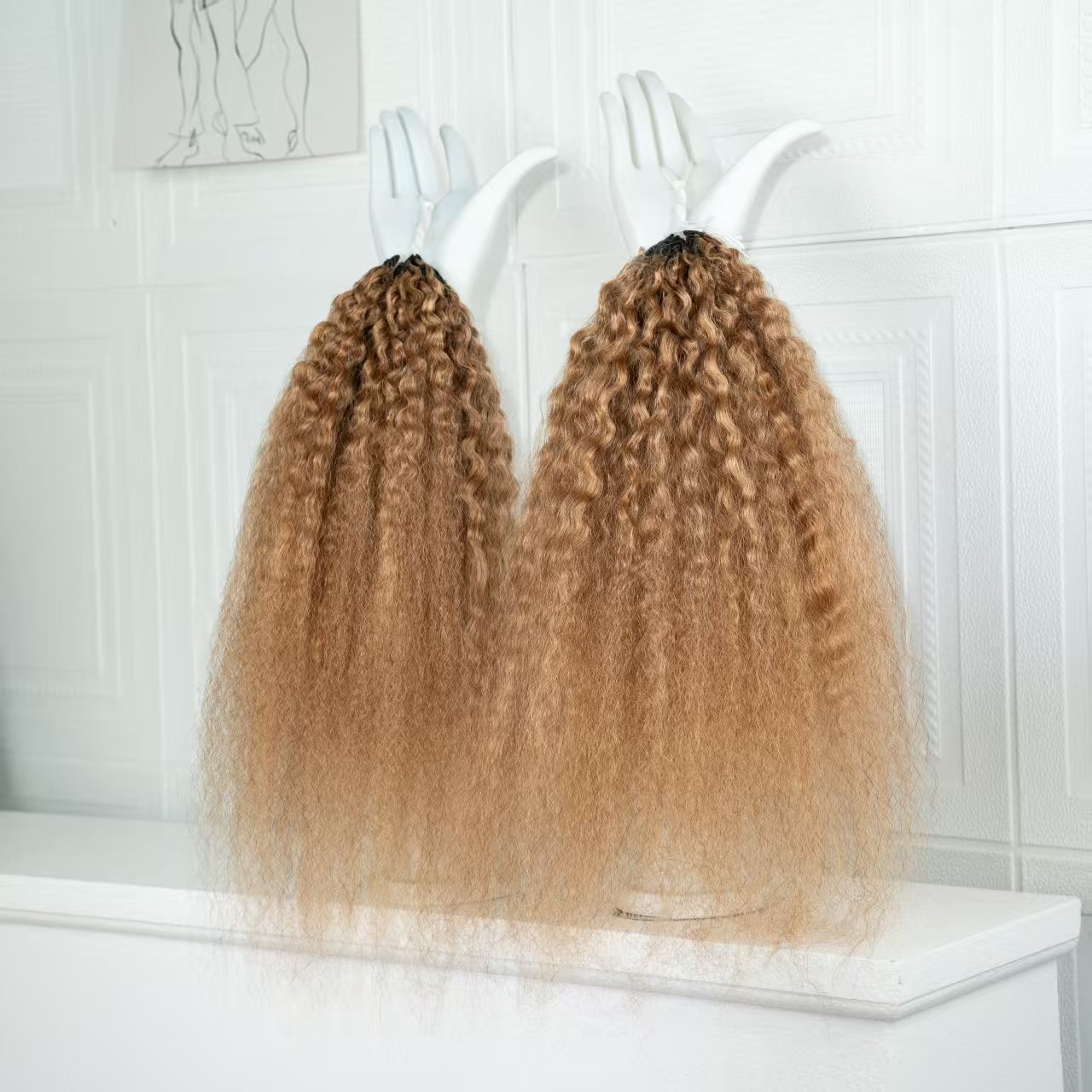 12A Honey Blonde Kinky Straigh - Crochet Braiding Hair recension och pris