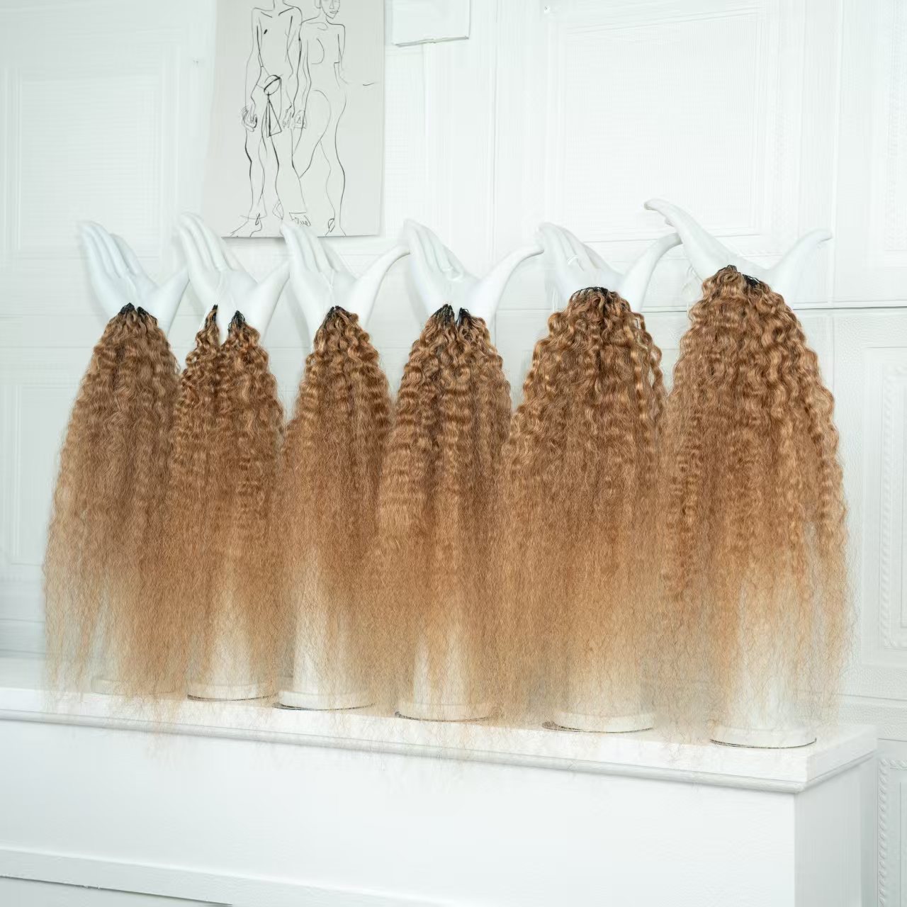 12A Honey Blonde Kinky Straigh - Crochet Braiding Hair recension och pris