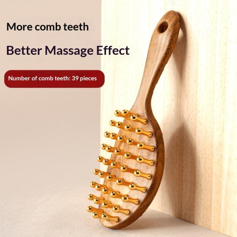1PCS  Head Copper Tooth Massag - Detangling Wide Comb recension och pris