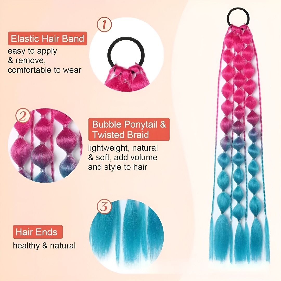 Synthetic Ponytail Extension C - Crochet Braiding Hair recension och pris