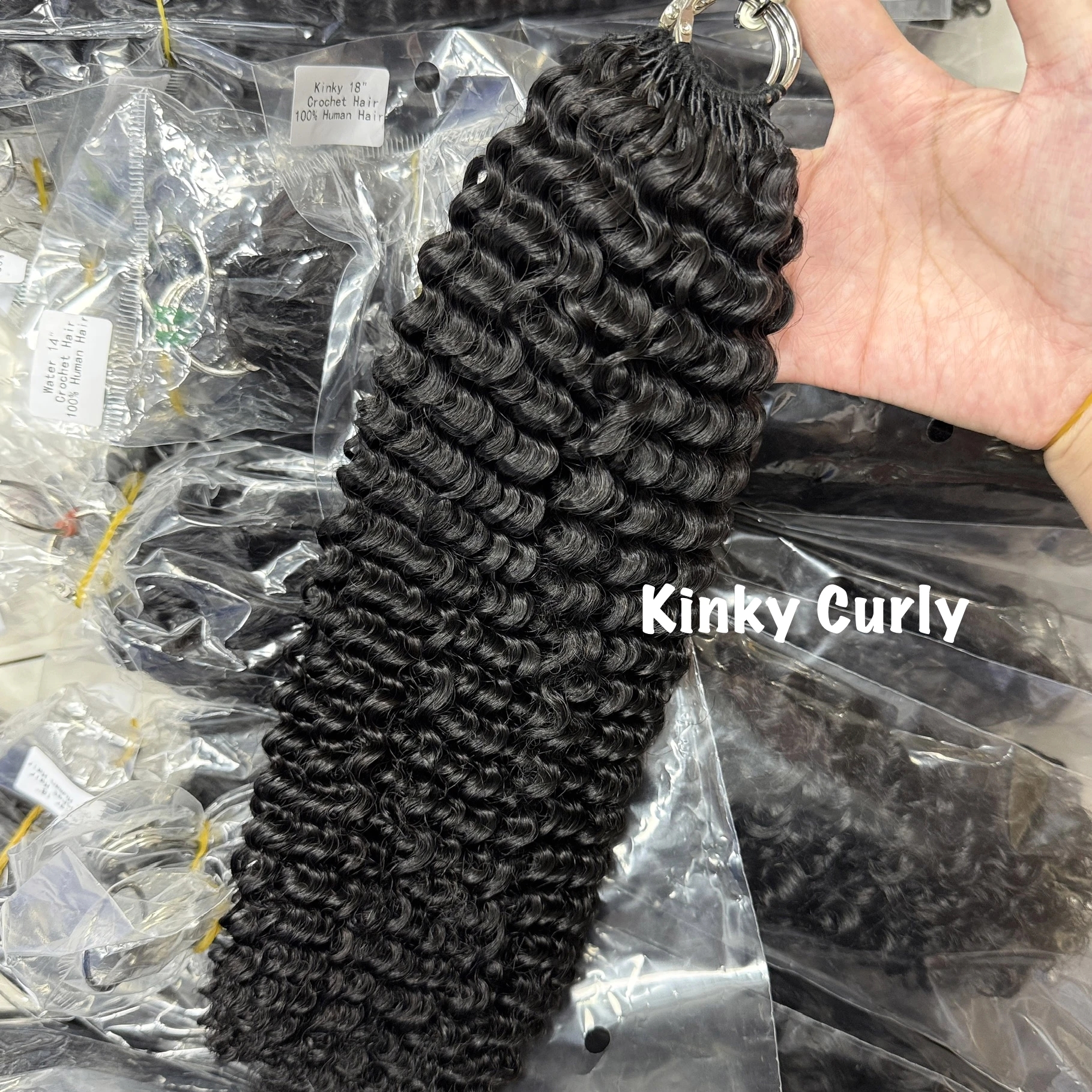Virgin Human Hair Kinky Curly  - Crochet Braiding Hair recension och pris