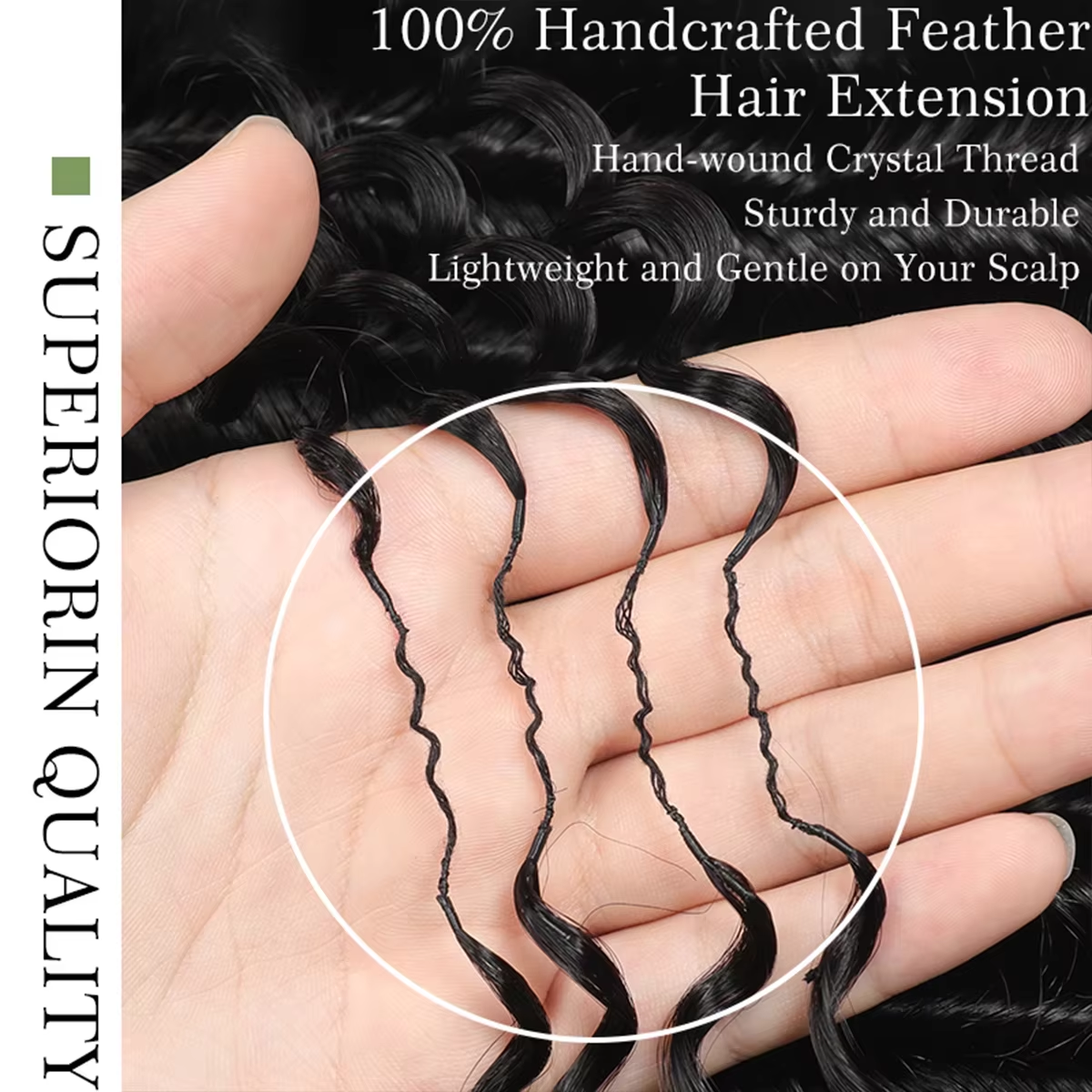 Virgin Human Hair Kinky Curly  - Crochet Braiding Hair recension och pris