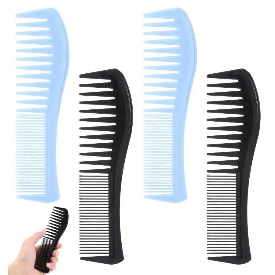 4Pcs Plastic Wide Tooth Combs  - Detangling Wide Comb recension och pris