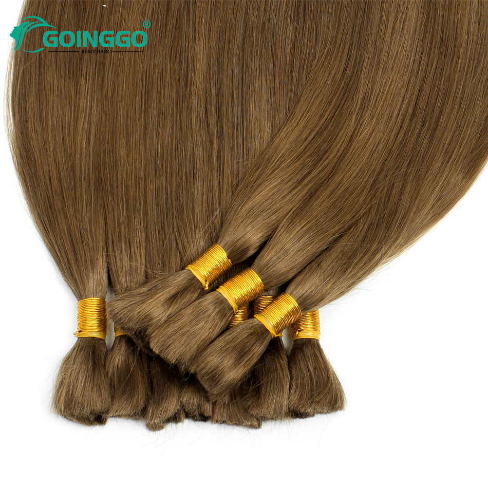 12# Golden Brown Straight Bulk - Crochet Braiding Hair recension och pris