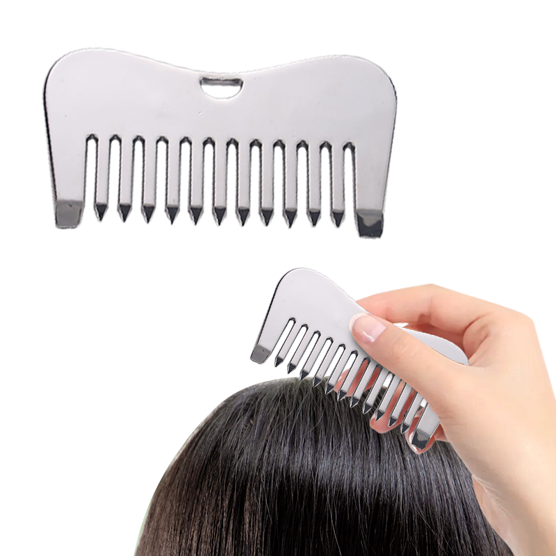 1pc Metal Massage Comb - Wide- - Detangling Wide Comb recension och pris