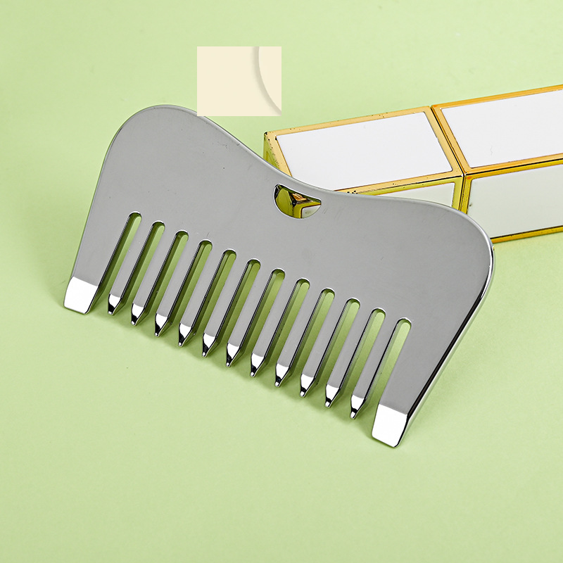 1pc Metal Massage Comb - Wide- - Detangling Wide Comb recension och pris