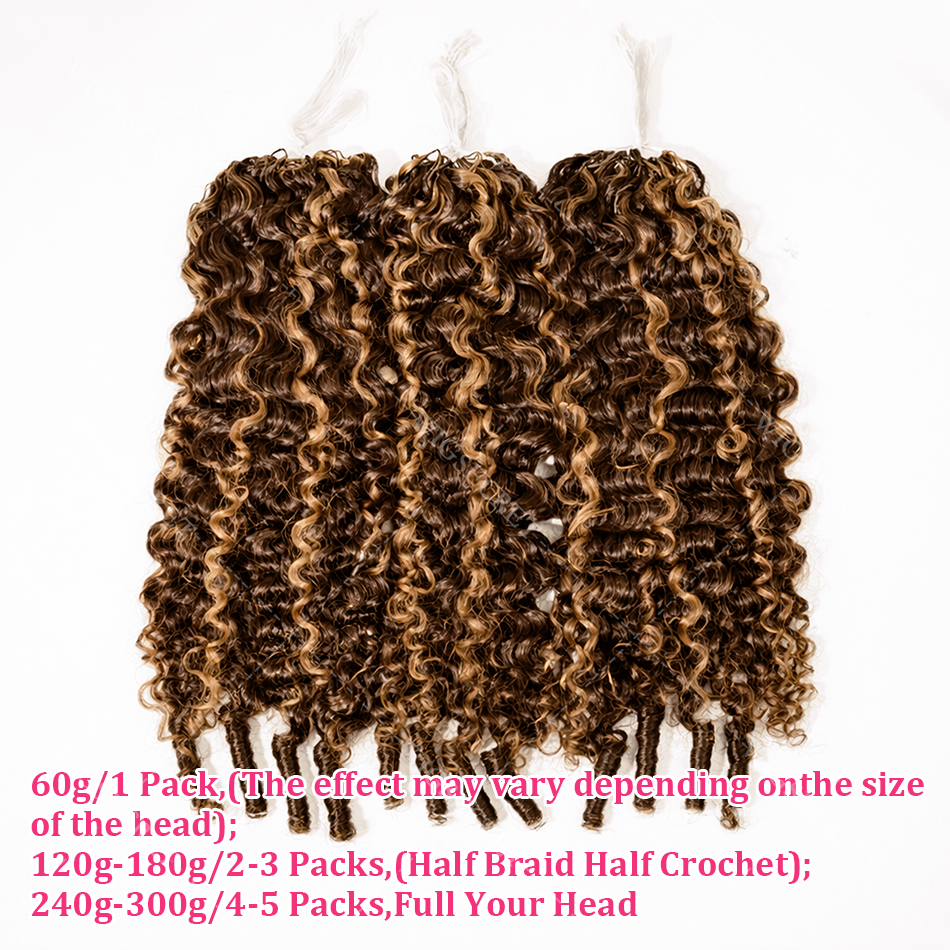 Miracle Knots Burmese Curly Cr - Crochet Braiding Hair recension och pris