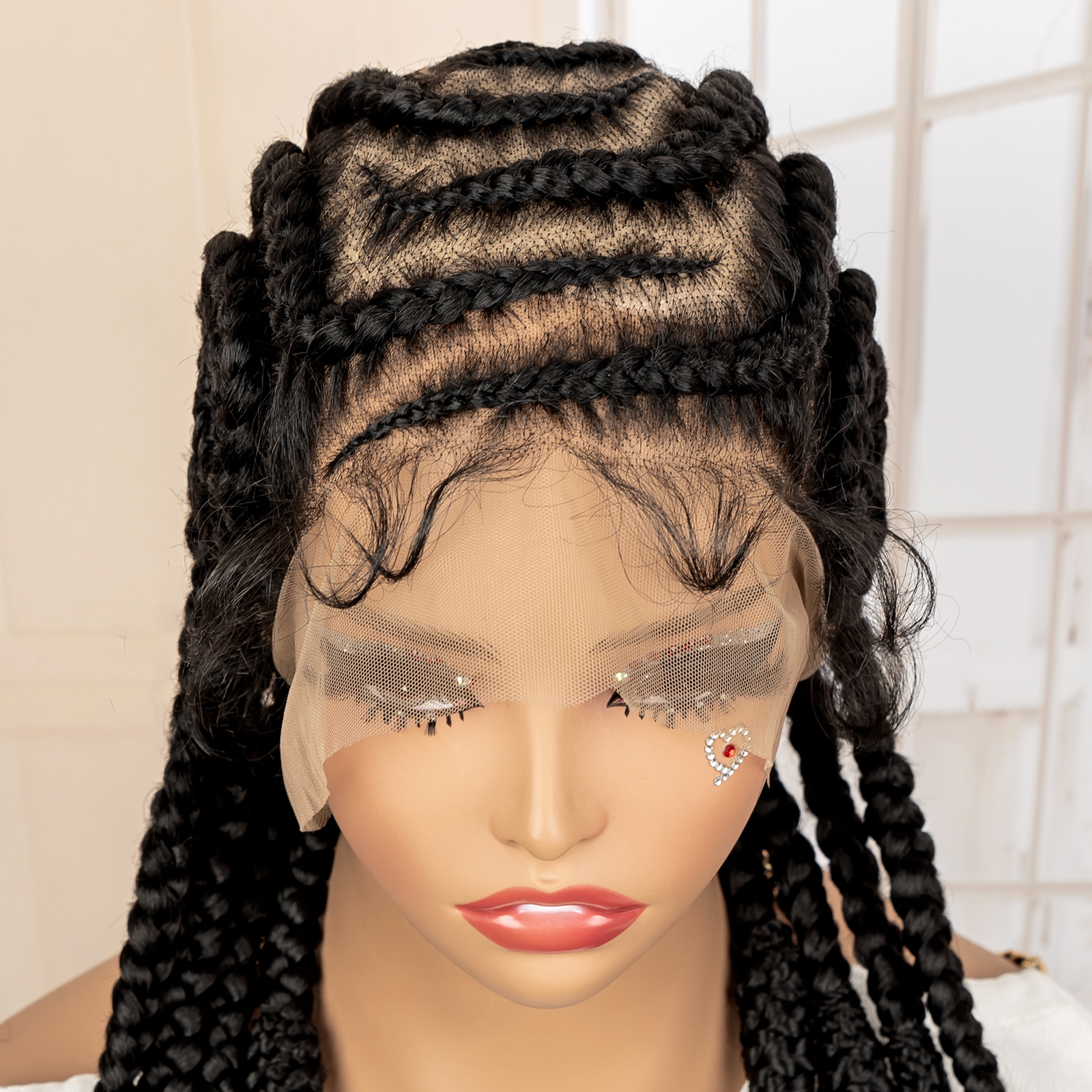 New Synthetic Afro Braided Wig - Braiding Hair Kanekalon recension och pris