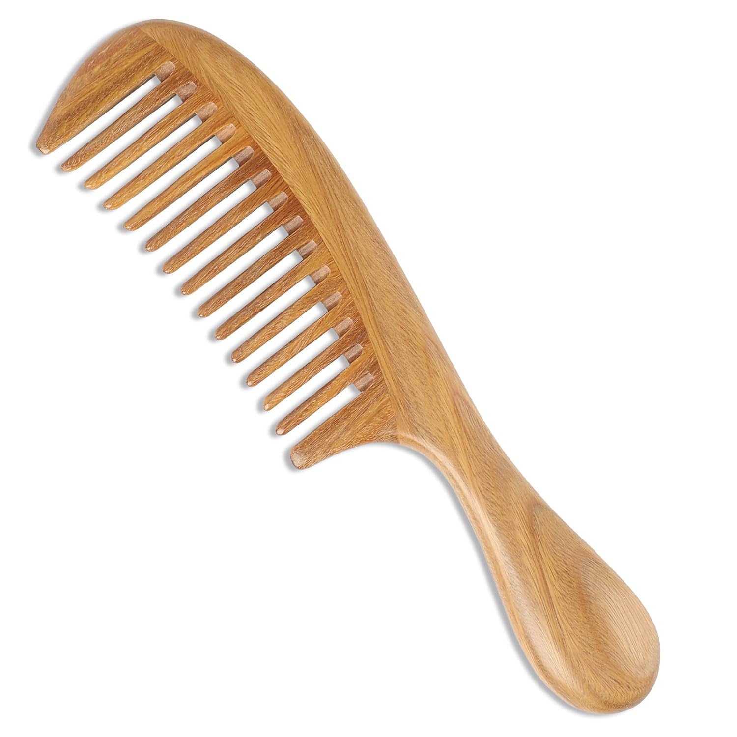 100% Natural Green Sandalwood  - Detangling Wide Comb recension och pris