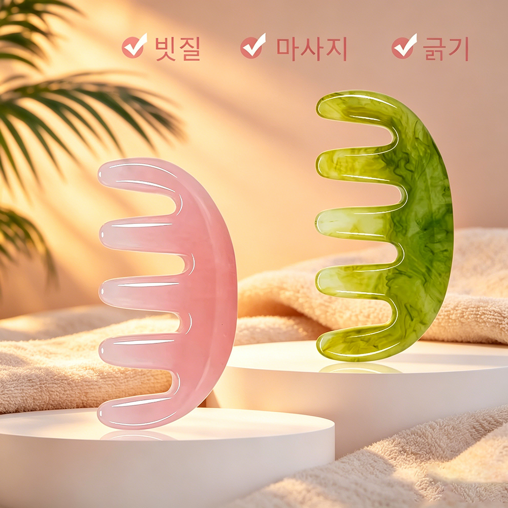 Five Tooth Resin Marble Wide T - Detangling Wide Comb recension och pris