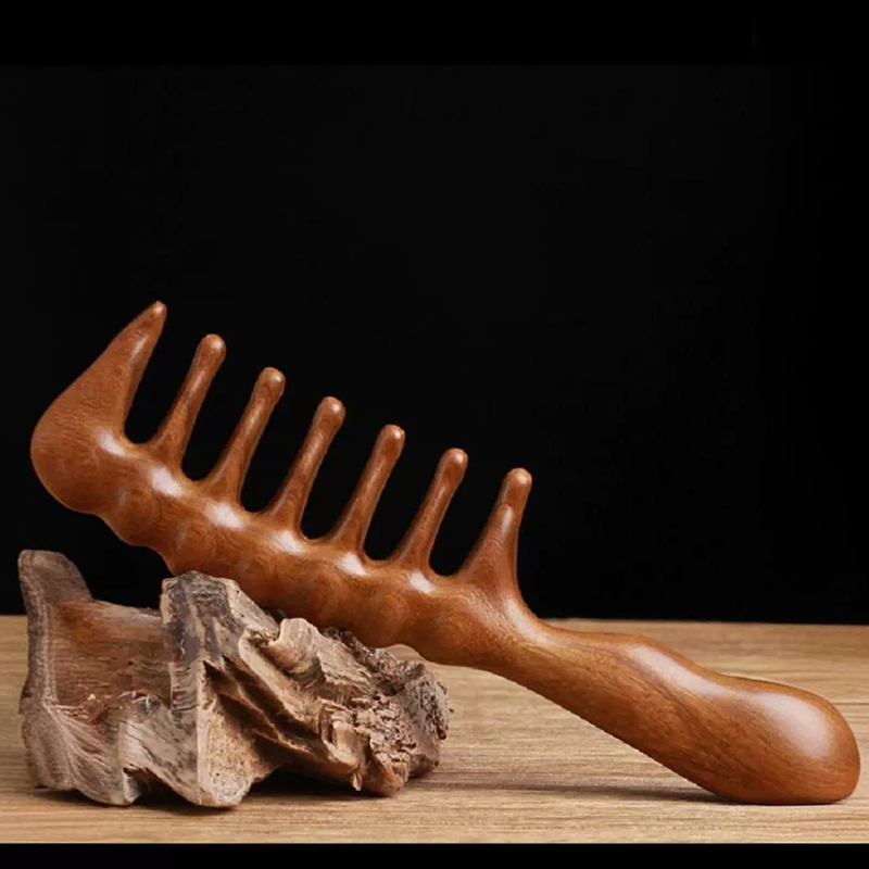 Natural Sandalwood Hair Combs  - Detangling Wide Comb recension och pris
