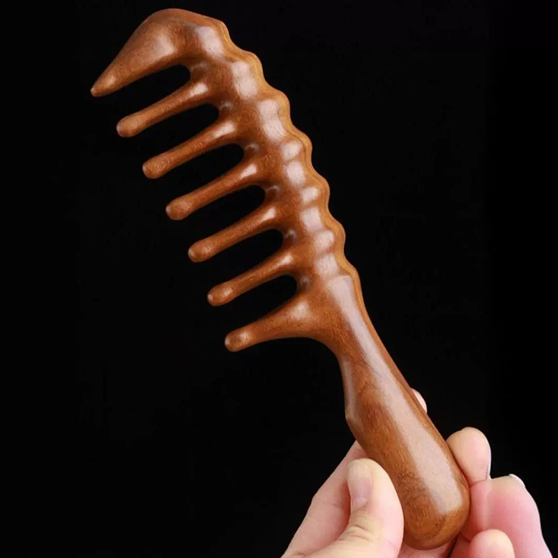 Natural Sandalwood Hair Combs  - Detangling Wide Comb recension och pris