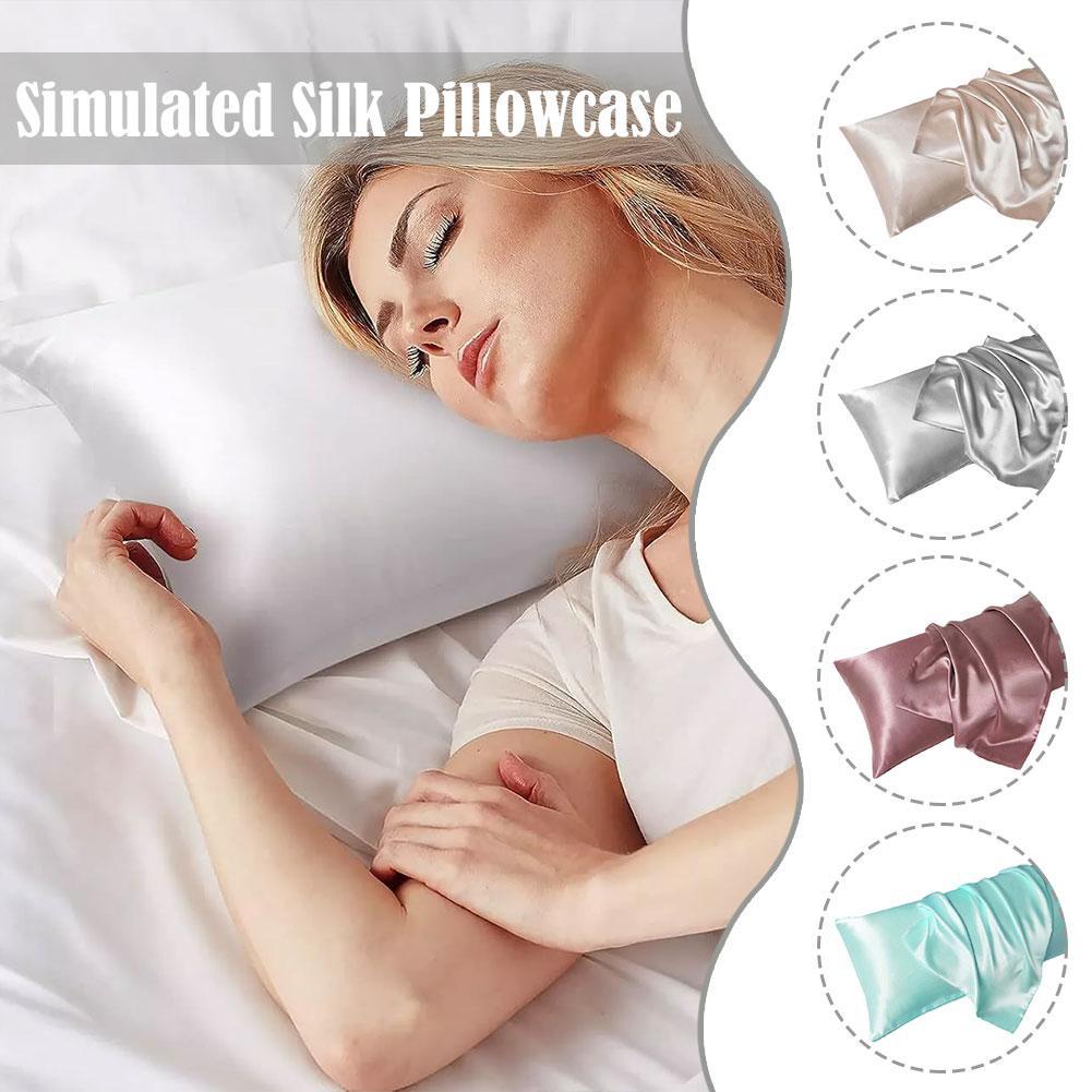Luxury Satin Pillow Case For H - Satin Pillowcase Silk recension och pris