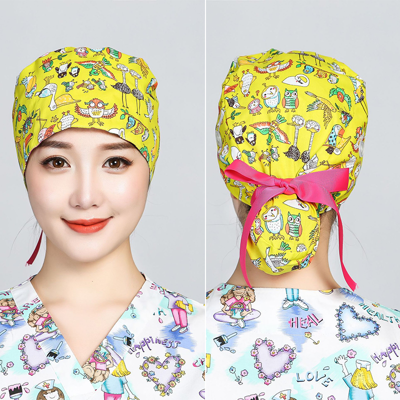 Printed Surgical Cap Scrub Cot - Hair Care Hospital recension och pris