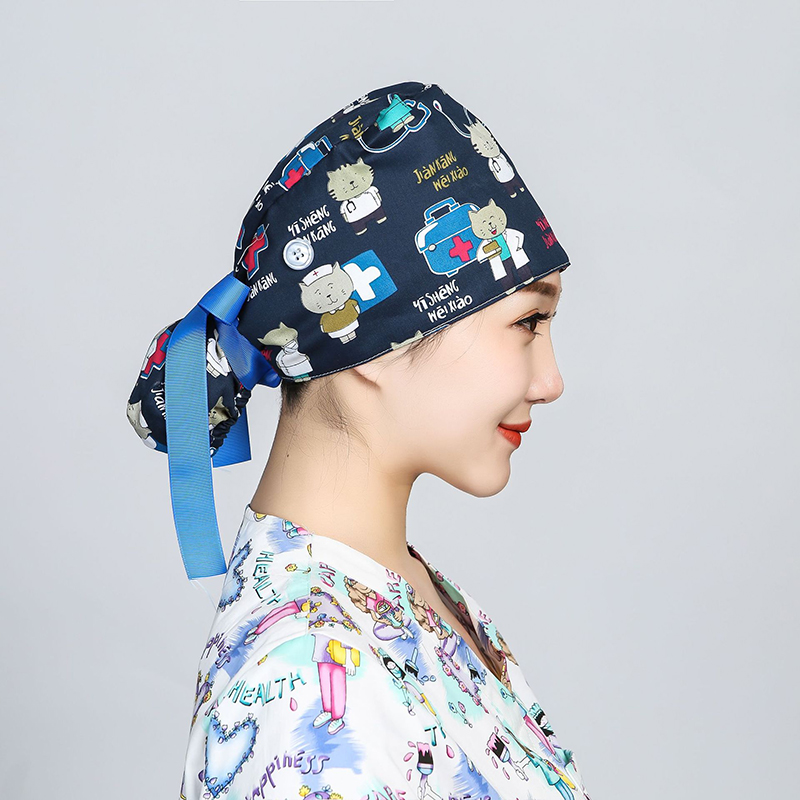 Printed Surgical Cap Scrub Cot - Hair Care Hospital recension och pris