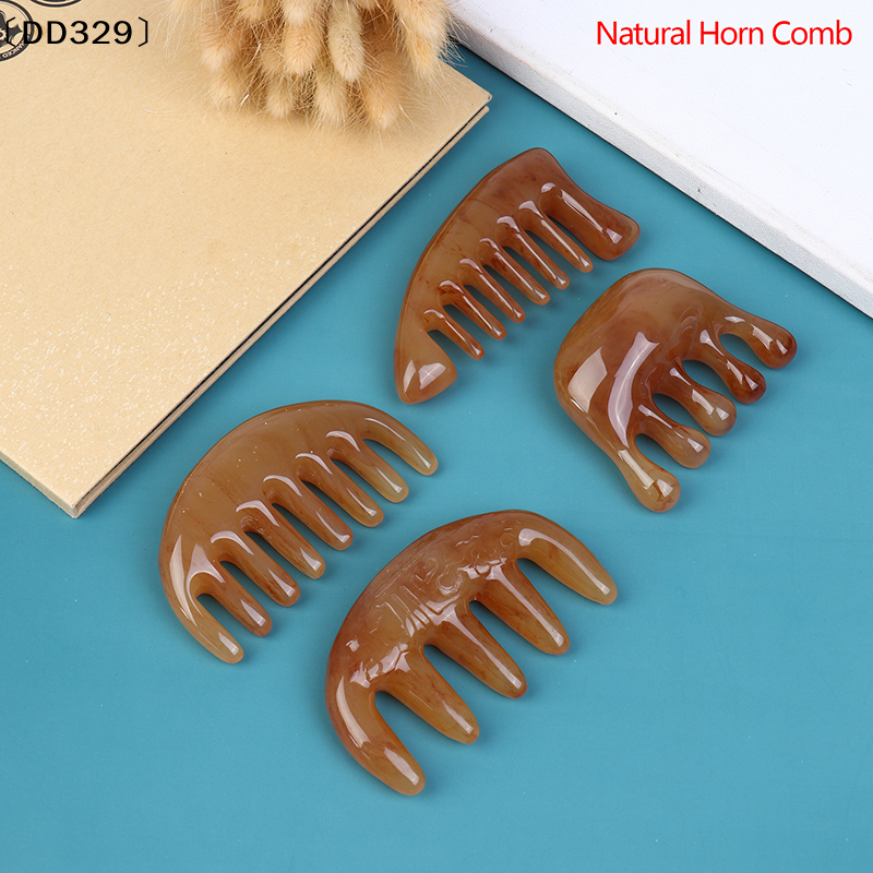 1×Natural Ox Horn Pocket Comb  - Hair Care Natural recension och pris