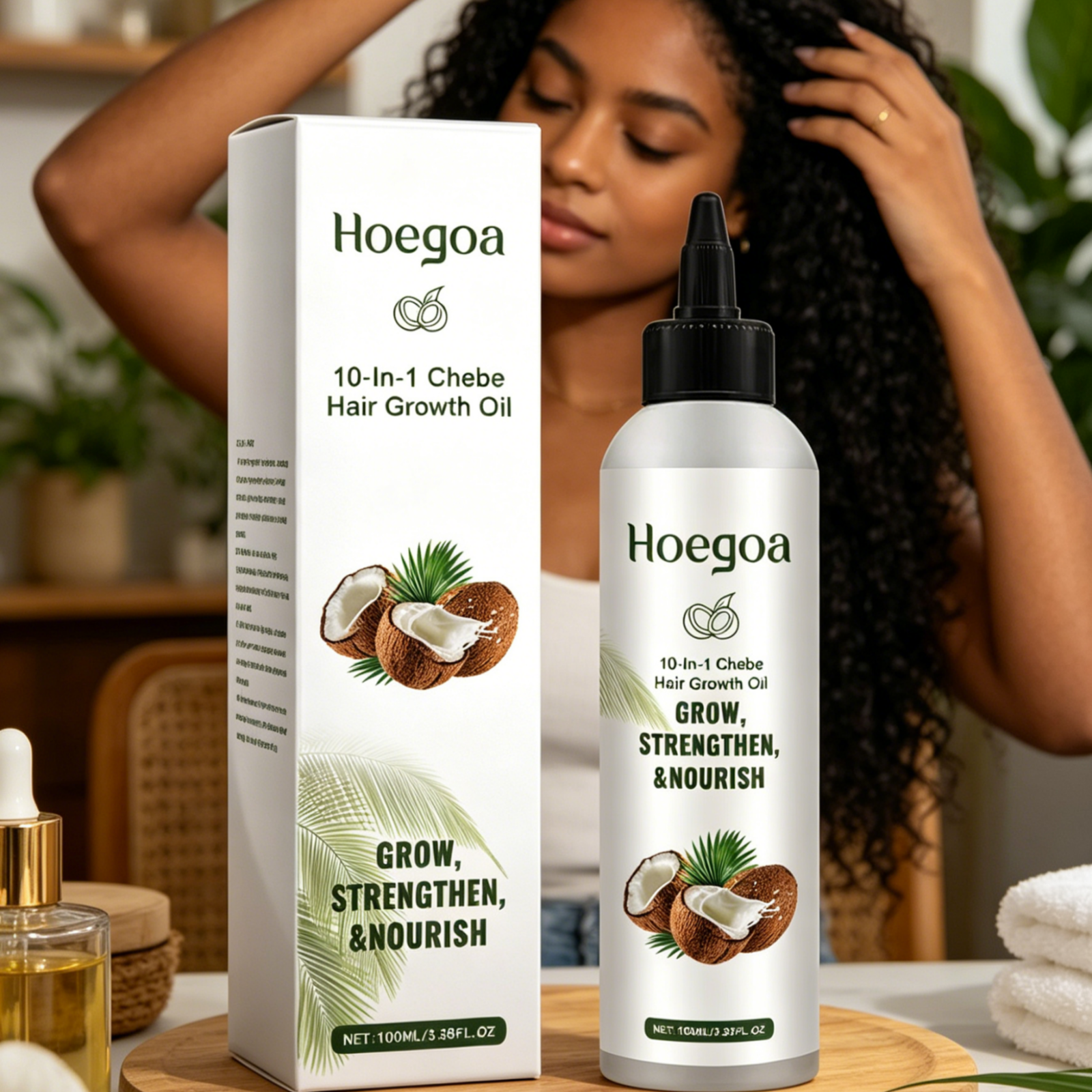 Hoegoa Chebe Hair Growth Oil F - Hair Care Natural recension och pris