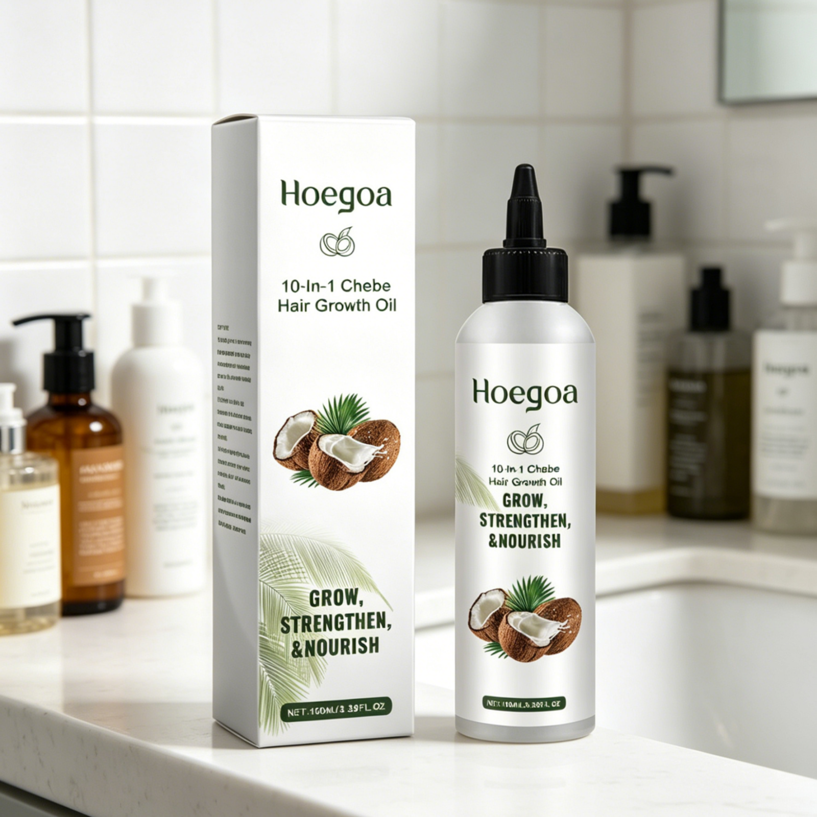 Hoegoa Chebe Hair Growth Oil F - Hair Care Natural recension och pris