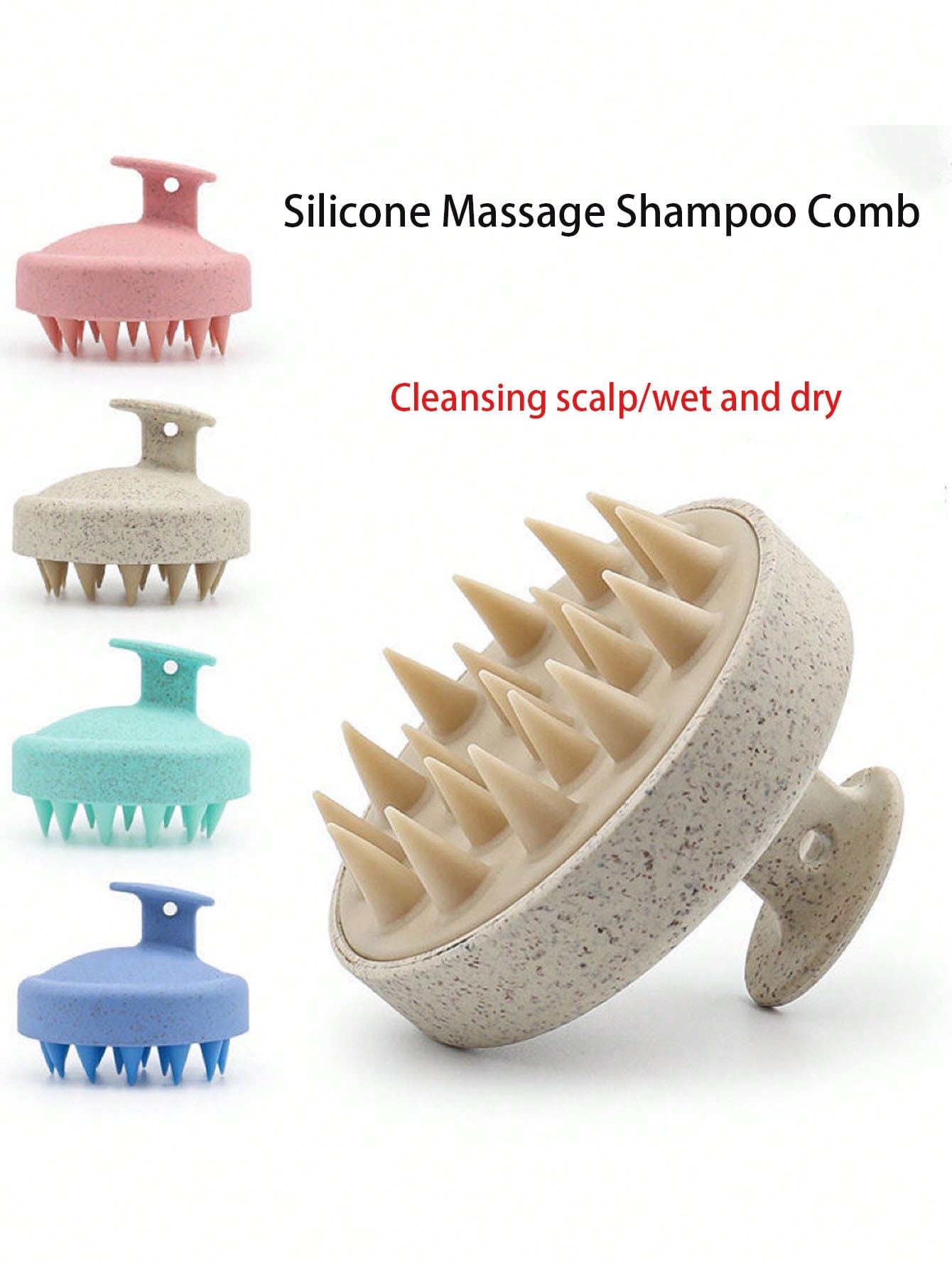 1PC Silicone Shampoo Brush Hea - Hair Care Routine recension och pris