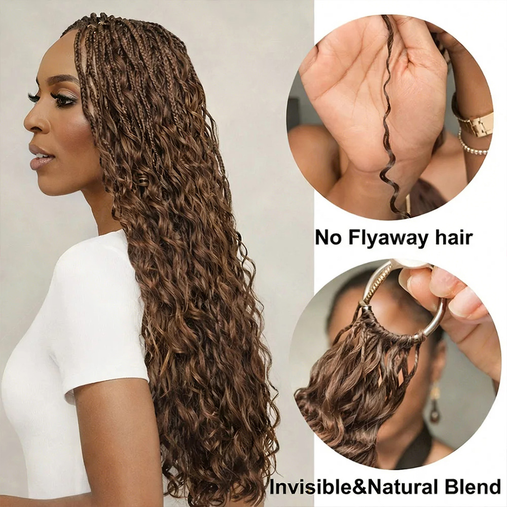 Nexora  Curly Deep Wave Chocol - Crochet Braiding Hair recension och pris