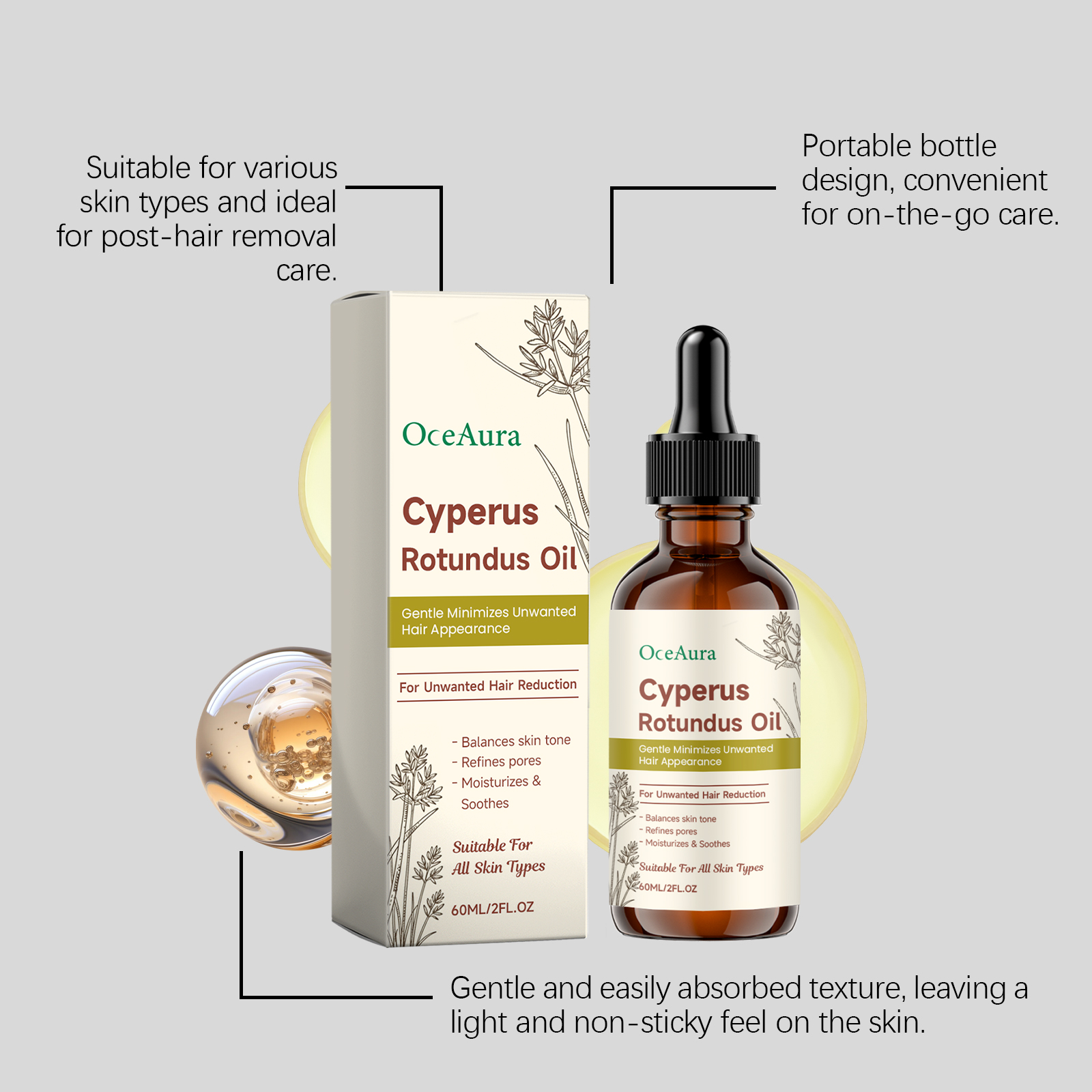 Cyperus Rotundus Hair Removal  - Hair Care Hair Serum recension och pris