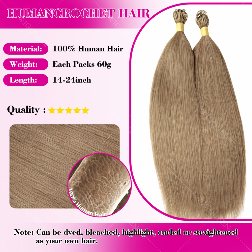 Highlight #27 Bone Straight Cr - Crochet Braiding Hair recension och pris