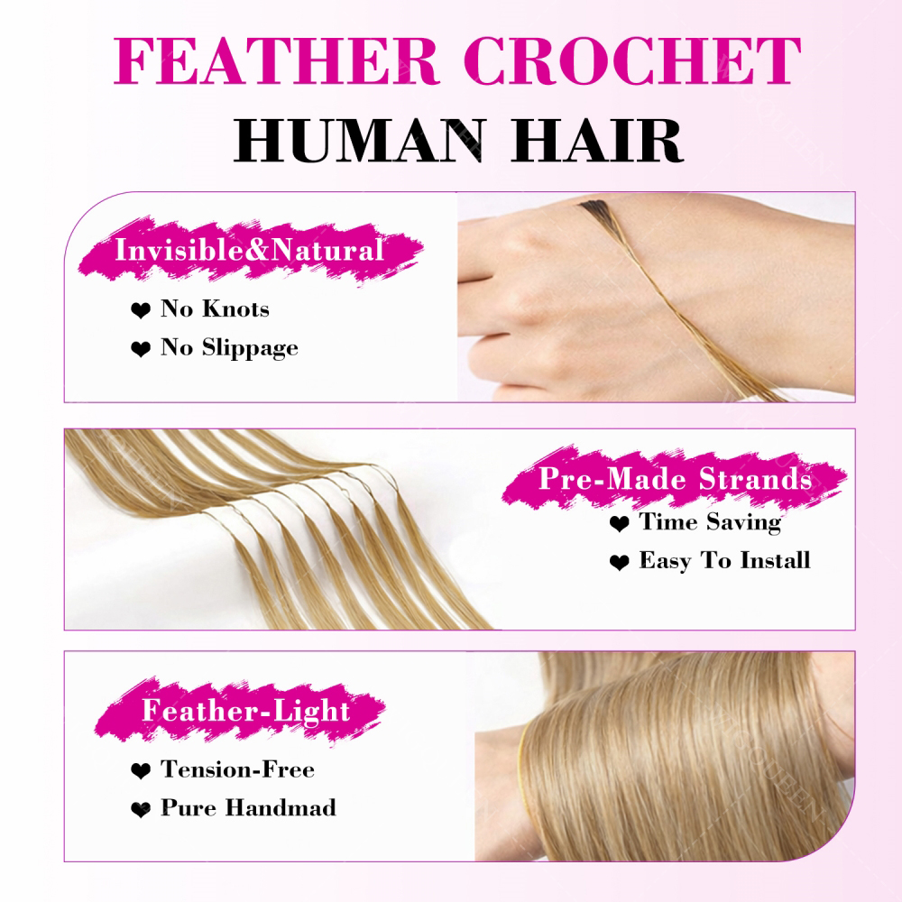 Highlight #27 Bone Straight Cr - Crochet Braiding Hair recension och pris