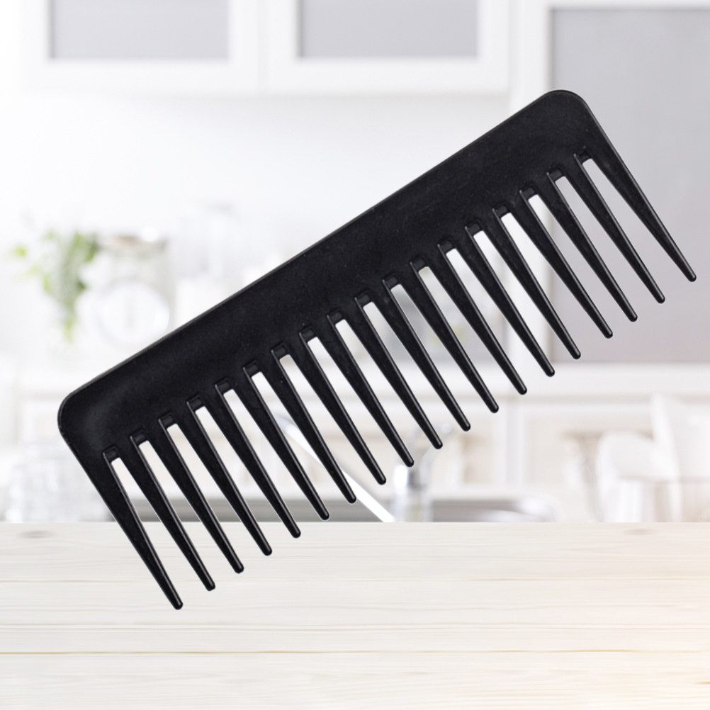 Plastic Haircut Comb Rounded T - Detangling Wide Comb recension och pris
