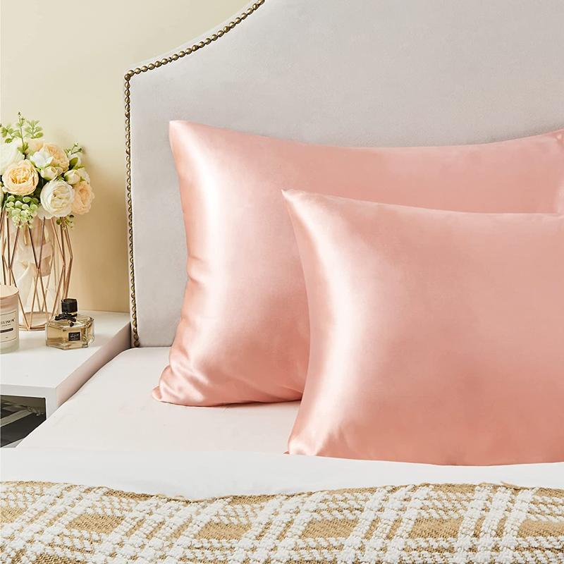 New 2pcs Nordic Pure Emulation - Satin Pillowcase Silk recension och pris